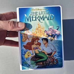 Mini Disney VHS The Little Mermaid vhs imitation toy plastic storage holder